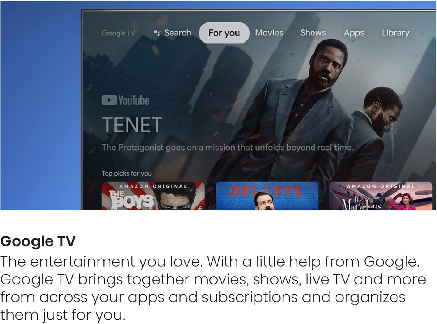 4K TV for Work in action
