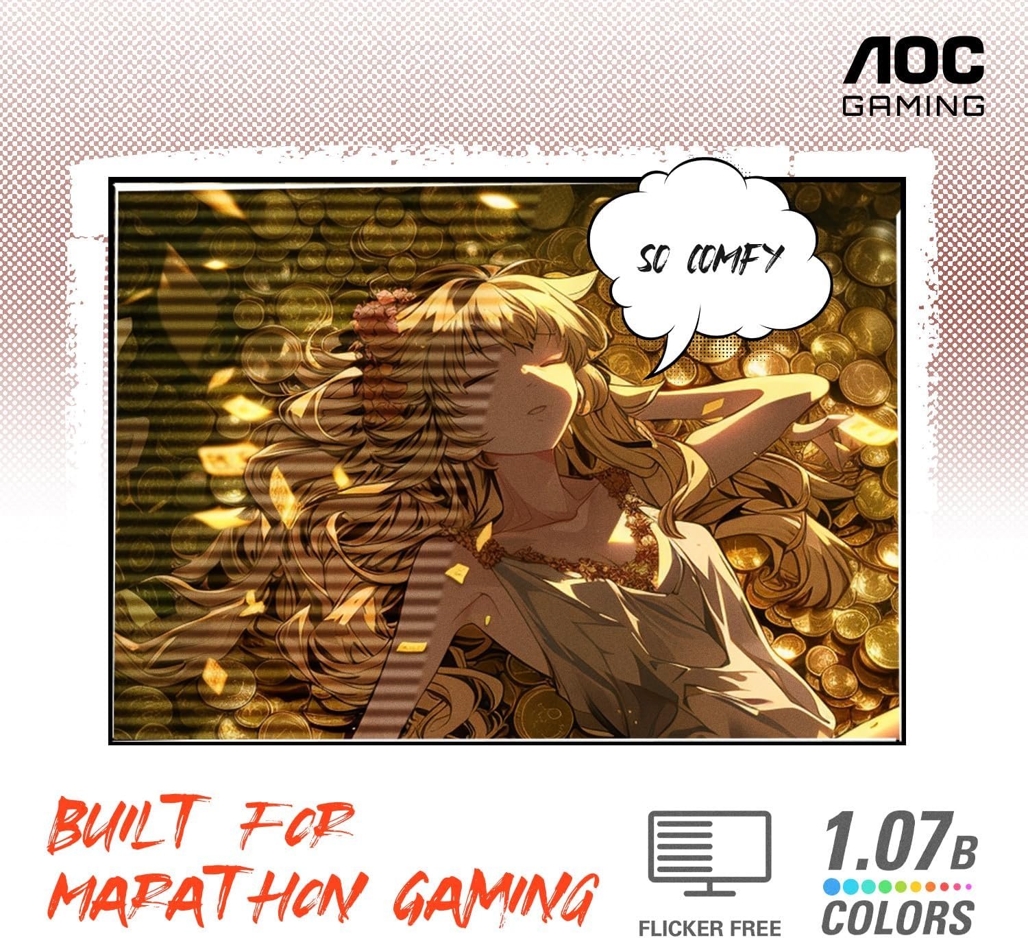 AOC C27G4ZH 27" Curved Frameless Ultra-Fast Gaming Monitor in action