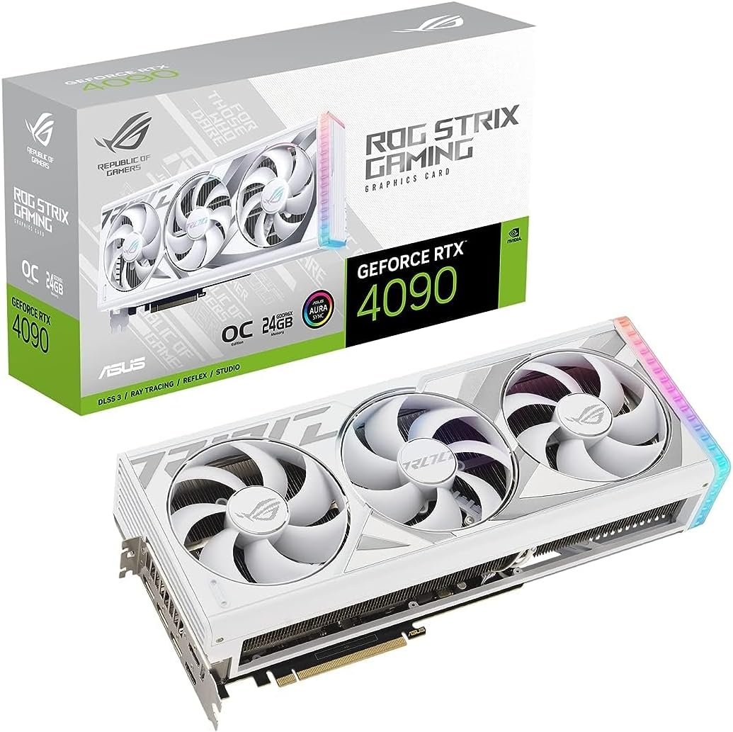 ASUS ROG GeForce RTX™ 4090 White OC Edition Gaming Graphics Card 24gb