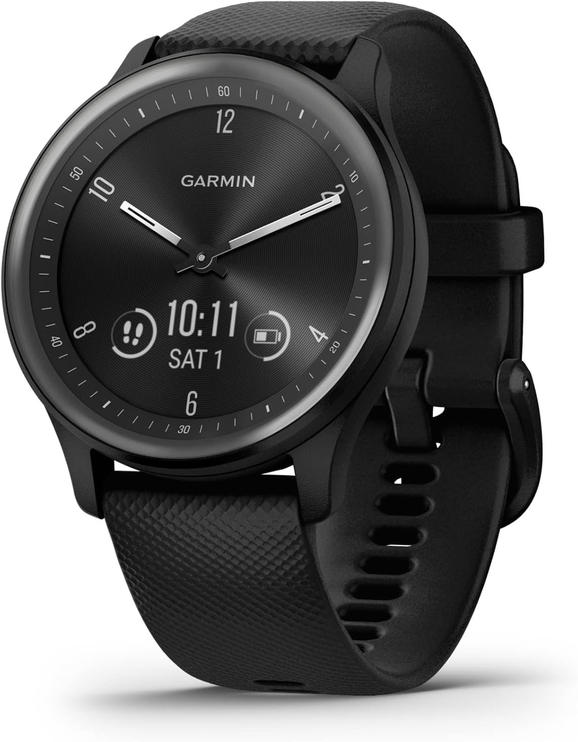 Garmin Vivomove Sport Touchscreen Hybrid, Black