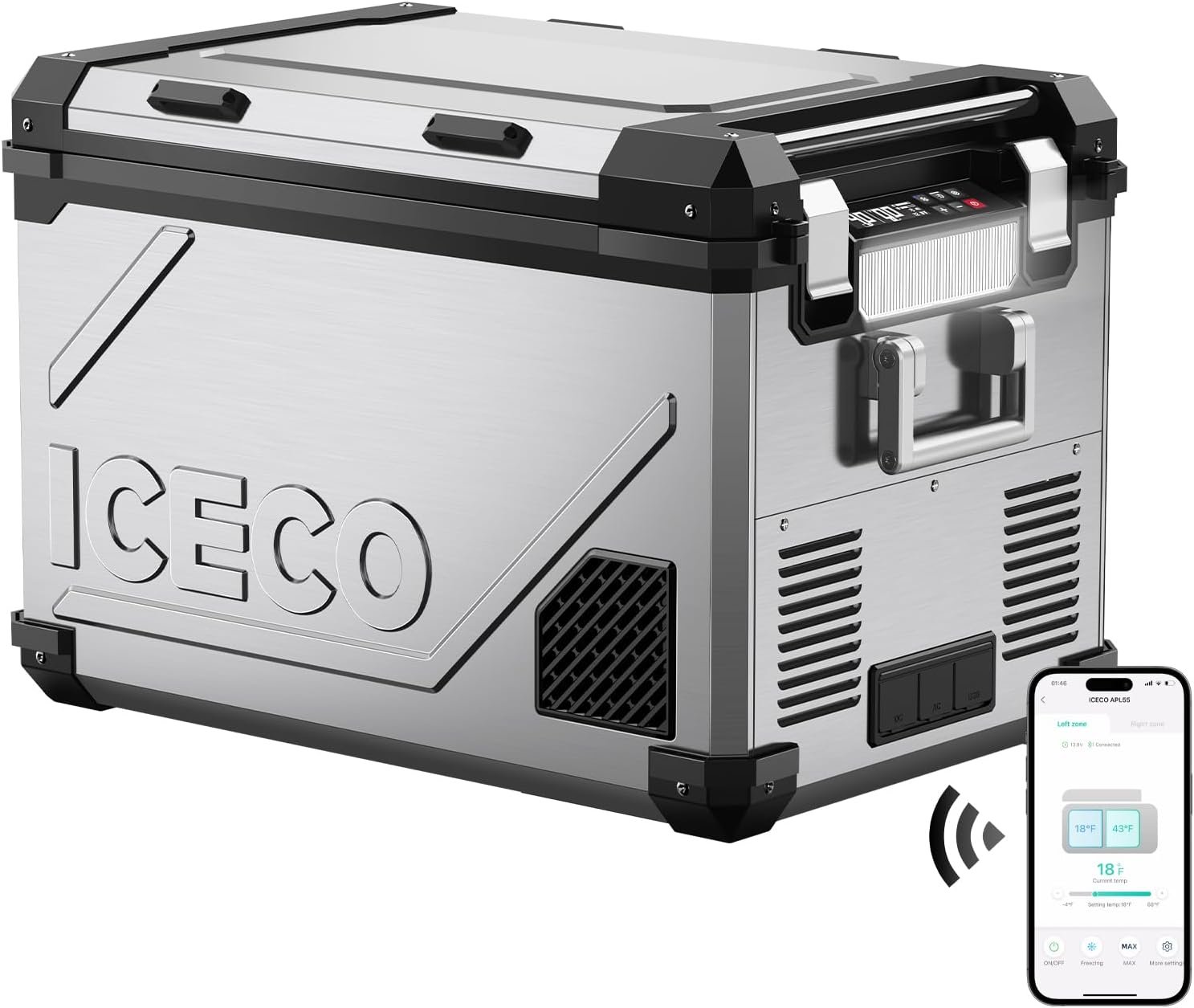 ICECO 12v Portable Refrigerator 55 Liter (Bluetooth)
