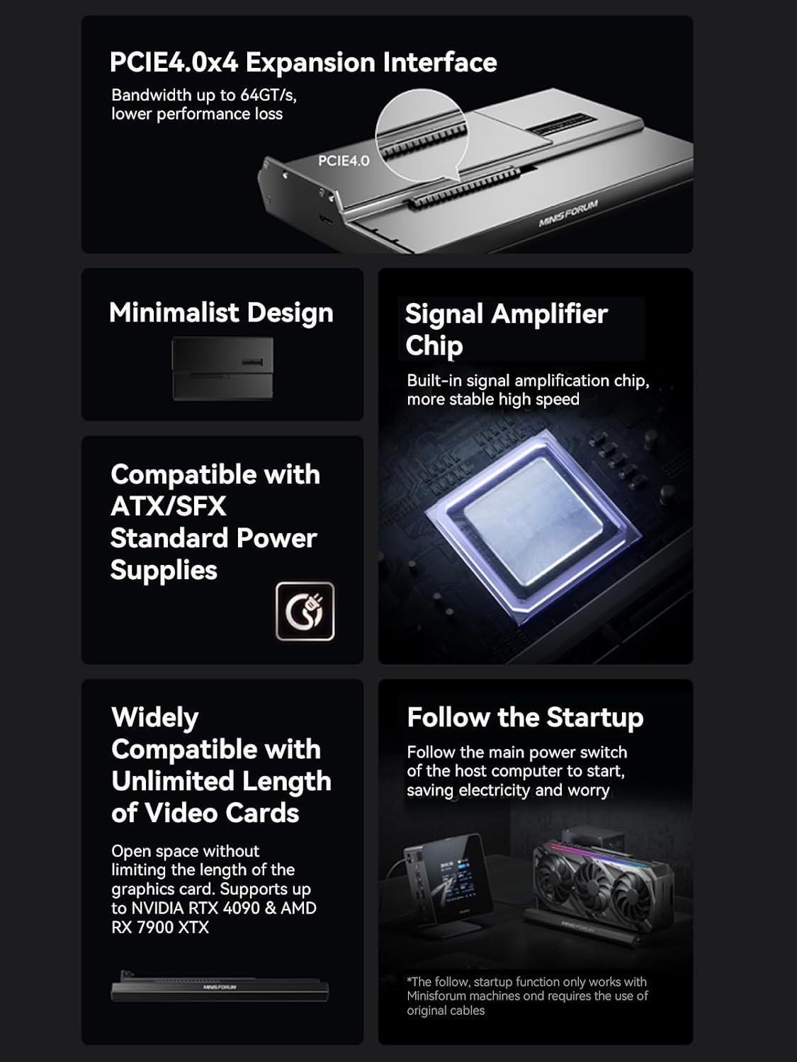 MINISFORUM DEG1 Docking Station in action