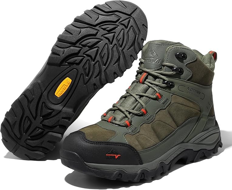 NORTIV 8 Men's Waterproof Hiking Boots Outdoor Mid Trekking Lightweight Mountaineering Shoes Paladin