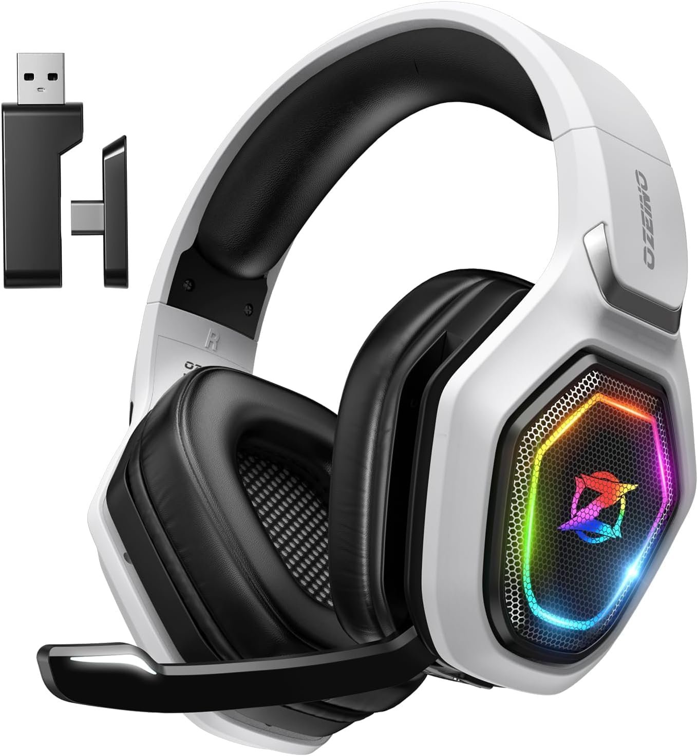 Ozeino 2.4GHz Wireless Gaming Headset for PC, Ps5, Ps4 - Lossless Audio