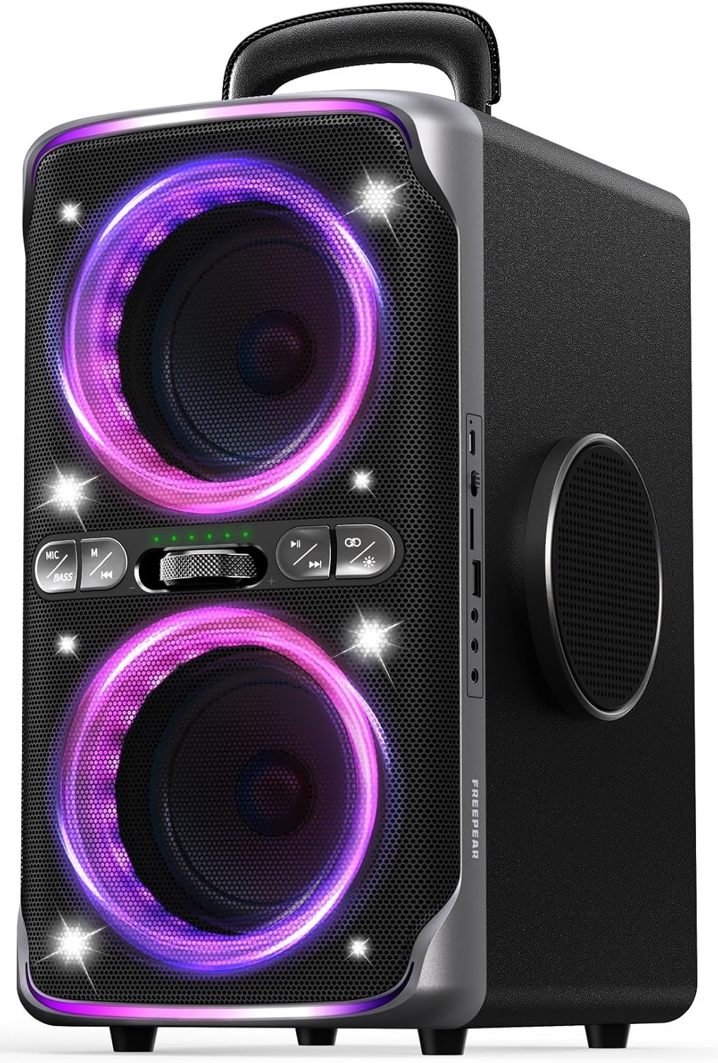 Party Bluetooth Speaker - 240W Peak Loud Speaker, Dazzling Light Show, Deep Bass