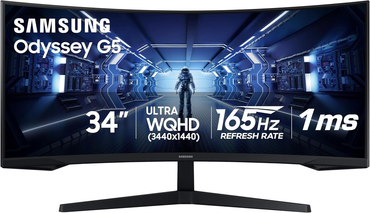 SAMSUNG 34' Odyssey G5 Ultra-Wide Gaming Monitor