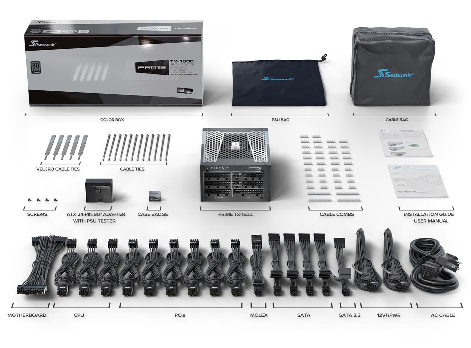 Seasonic Prime TX 1600W Power Supply ATX 3.1 in action