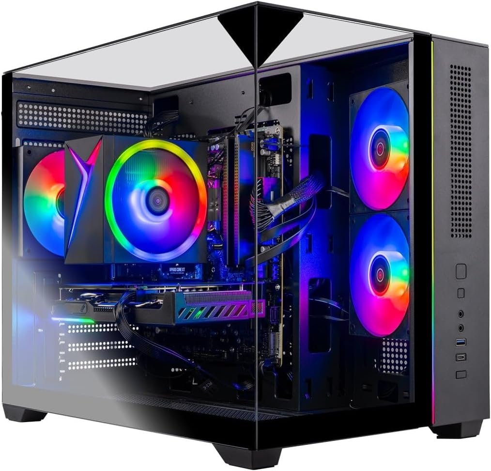 Skytech Gaming Crystal Gaming PC, AMD Ryzen 7 ,  RTX 5060 GPU