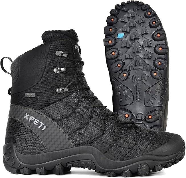 XPETI Men’s Crest Thermo High-Top Winter Hiking Boots Waterproof Insulated